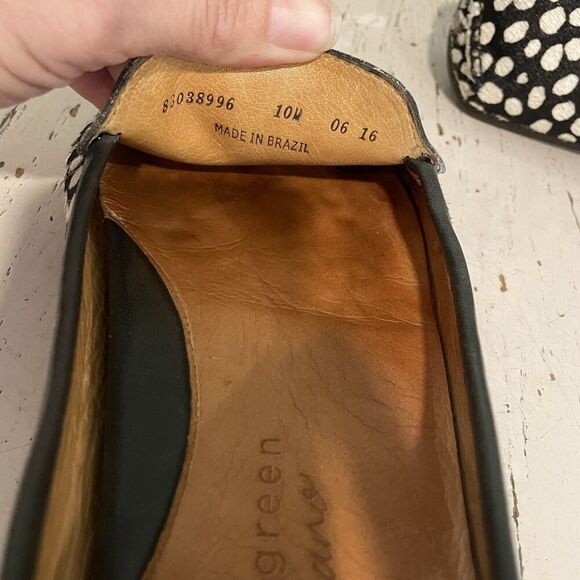 PATRICIA GREEN JILLIAN DRIVING MOCCASIN WOMENS SIZE 10M Hair Calf Cow READ DESC - Picture 6 of 11